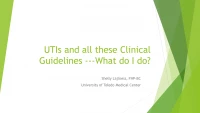 Thumbnail for UTIs and all these Guidelines - What do I do?