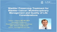 Thumbnail for Bladder Preserving Treatment for Bladder Cancer: Multidisciplinary Management and Quality of Life Consideration