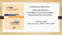 Thumbnail for Conference Welcome -  Keynote Address: The Magic of Communication