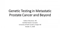 Thumbnail for Genetic Testing in Metastatic Prostate Cancer and Beyond