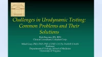 Thumbnail for Challenges in Urodynamic Testing: Critical and Peer Review in a Mutually Supportive Environment