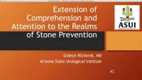 Thumbnail for Extension of Comprehension and Attention to the Realms of Stone Prevention