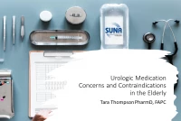 Thumbnail for Urologic Medication Concerns and Contraindications in the Elderly