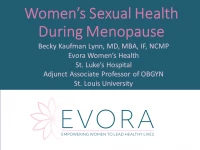 Thumbnail for Women's Sexual Health During Menopause