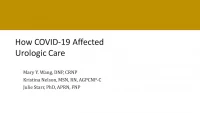 Thumbnail for How COVID19 Affected Urologic Care