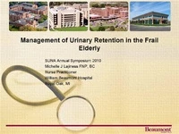 Thumbnail for Urinary Retention in the Frail Elderly