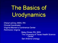 Thumbnail for The Basics of Urodynamics