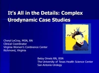Thumbnail for It's All in the Details: Complex Urodynamic Case Studies