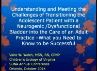 Thumbnail for Understanding and Meeting the Challenges of Transitioning the Adolescent Patient with a Neurogenic Bladder into the Care of an Adult Practice - What Do You Need to Know To Be Successful?