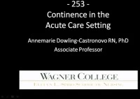 Thumbnail for Continence in the Acute Care Setting