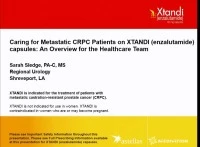 Thumbnail for Product Theater - Sponsored by Astellas US Pharma, Inc. & Medivation, Inc.