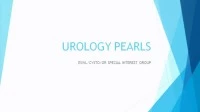 Thumbnail for Special Interest Group Session: Extracorpeal Shock Wave Lithotripsy/OR/Cystoscopy