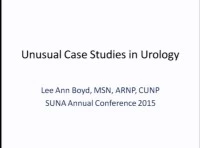 Thumbnail for Unusual Case Studies in Urology