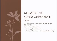 Thumbnail for Special Interest Group Session: Geriatrics: Extended Care
