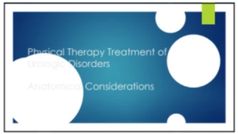 Thumbnail for Physical Therapy of Urological Disorders