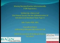 Thumbnail for Sharing Nursing Practice Internationally: A UK Experience. Setting Up a Nurse Led Outpatient Service for the Administration of Intradetrusor Botulinum Toxin Type A