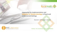 Thumbnail for Improving the Implementation and Adoption of Teledermatology in Rural and Underserved Settings