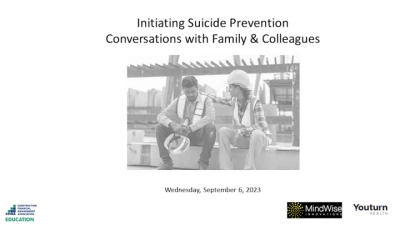 Thumbnail for Initiating Suicide Prevention Conversations with Family & Colleagues