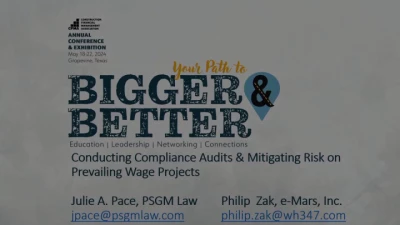 Thumbnail for Conducting Compliance Audits & Mitigating Risk on Prevailing Wage Projects
