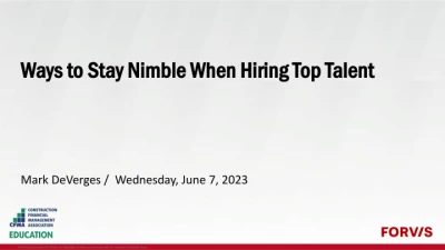 Thumbnail for Ways to Stay Nimble when Hiring & Retaining Top Talent