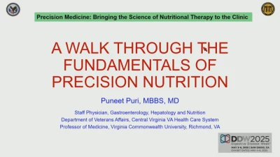 Thumbnail for Precision Medicine: Bringing the Science of Nutritional Therapy to the Clinic