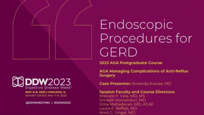 Thumbnail for AGA Endoscopic Procedures for GERD (L104)