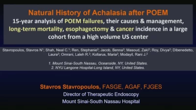 Thumbnail for Clinic Conundrums in Per-Oral Endoscopic Myotomy: Light at the End of the Tunnel?