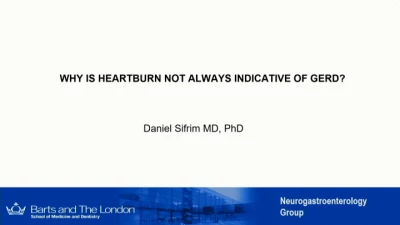 Thumbnail for Donald O. Castell, MD, Lecture — More than Heartburn: Typical and Atypical Manifestations of GERD