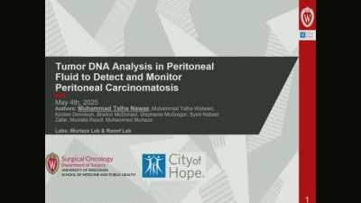 Thumbnail for Plenary and Oral Session: Best of Peritoneal/Abdominal Wall/Small Bowel (PAWS) Diseases