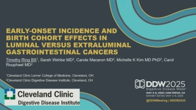 Thumbnail for Changing Epidemiology of GI Cancer