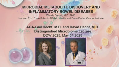 Thumbnail for AGA–Gail Hecht, MD, and David Hecht, MD, Distinguished Microbiome Lecture