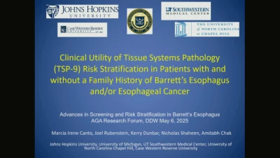 Thumbnail for Advances in Screening and Risk Stratification in Barrett's Esophagus