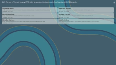 Thumbnail for SSAT-Women in Thoracic Surgery (WTS) Joint Symposium: Controversies in Esophageal and GEJ Malignancies