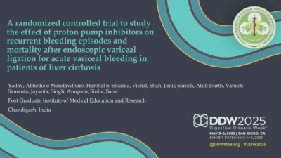 Thumbnail for Endoscopy for Portal Hypertension, Complications of Cirrhosis, and GI Bleeding