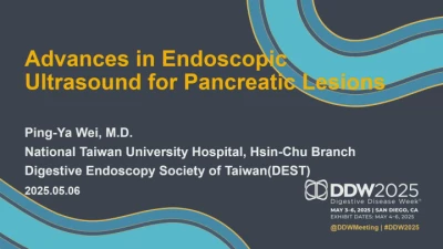 Thumbnail for Digestive Endoscopy Society of Taiwan (DEST) Endoscopic Advances in the Management of Pancreatic Cancer