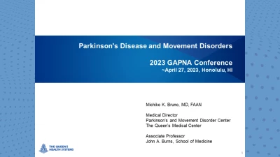 Thumbnail for Parkinson’s Disease and Movement Disorders