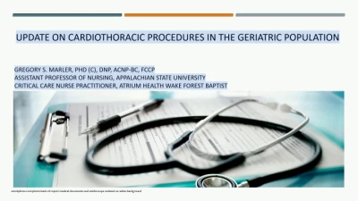 Thumbnail for Update of Cardiothoracic Procedures in the Gero Population