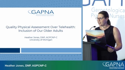 Thumbnail for Quality Physical Assessment Over Telehealth: Inclusion of Our Older Adults