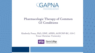 Thumbnail for Pharmacologic Therapy for Common Gastrointestinal Conditions