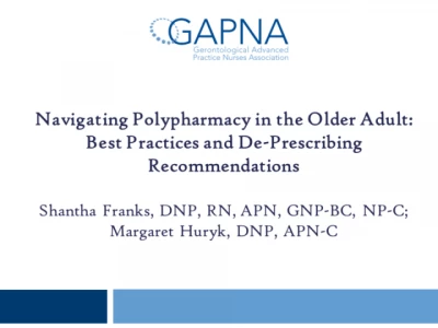 Thumbnail for Navigating Polypharmacy in the Older Adult: Best Practices and De-Prescribing Recommendations