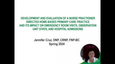 Thumbnail for Development and Evaluation of a Nurse Practitioner-Directed Home-Based Primary Care Practice and Its Impact on Emergency Room Visits, Observation Unit Stays, and Hospital Admissions