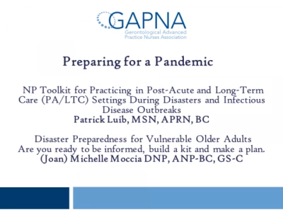 Thumbnail for Preparing for a Pandemic