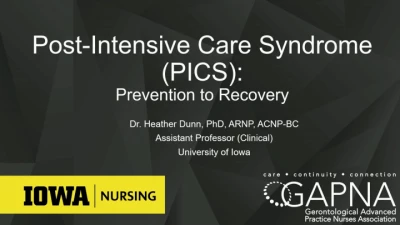 Thumbnail for Post-Intensive Care Syndrome (PICS): Prevention to Recovery
