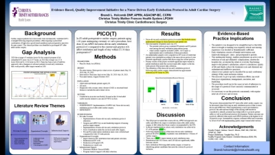 Thumbnail for Evidence-Based, Quality Improvement Initiative for a Nurse-Driven Early Extubation Protocol in Adult Cardiac Surgery