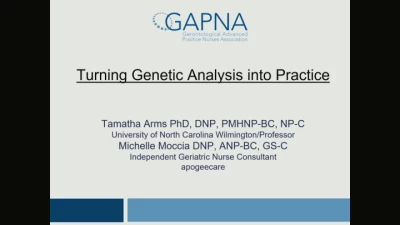 Thumbnail for Turning Genetic Analysis into Practice