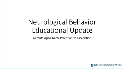 Thumbnail for Neurological Behaviors: A Clinical Dialogue