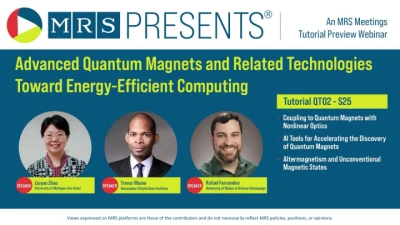 MRS Presents Webinar Series - Materials Research Society