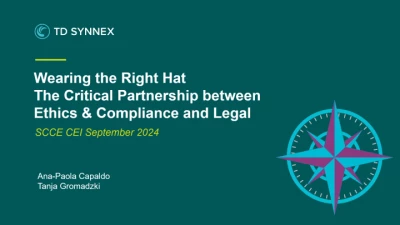 Thumbnail for P04 Wearing the Right Hat: The Critical Partnership between Ethics & Compliance and Legal