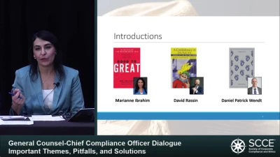 Thumbnail for W08 General Counsel-Chief Compliance Officer Dialogue: Important Themes, Pitfalls, and Solutions