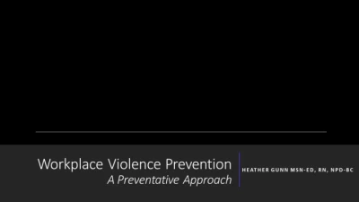 Thumbnail for Workplace Violence in Healthcare